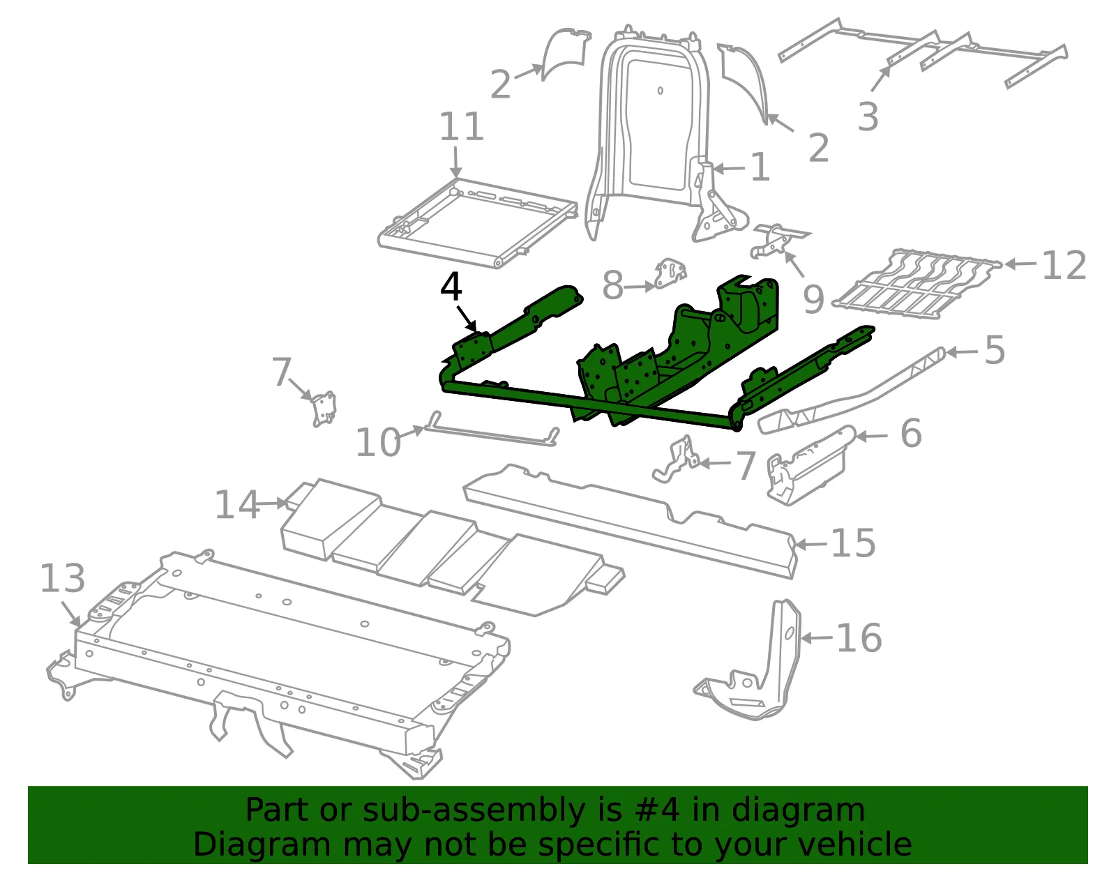 Seat Track Adjust Mechanism - Volvo (8250530) - view 2