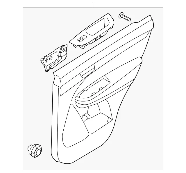 Panel Rear Dr Trim Left-hand(W - Kia (83301-1U550ANDDS)