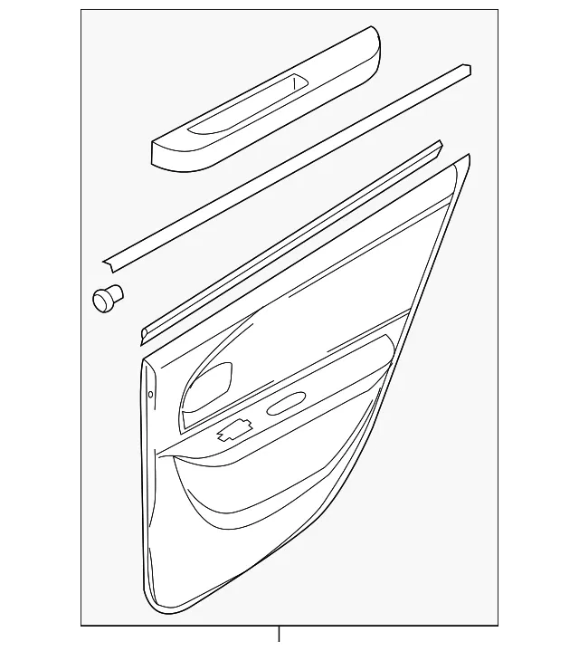 Trim Panel Assembly - Passenger Side (RH) - Kia (83302-3C603JB)
