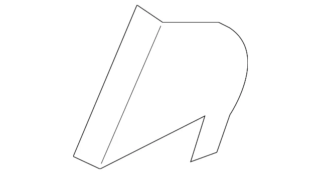 Corner Trim - Passenger Side (RH) - Kia (83920-1W200)
