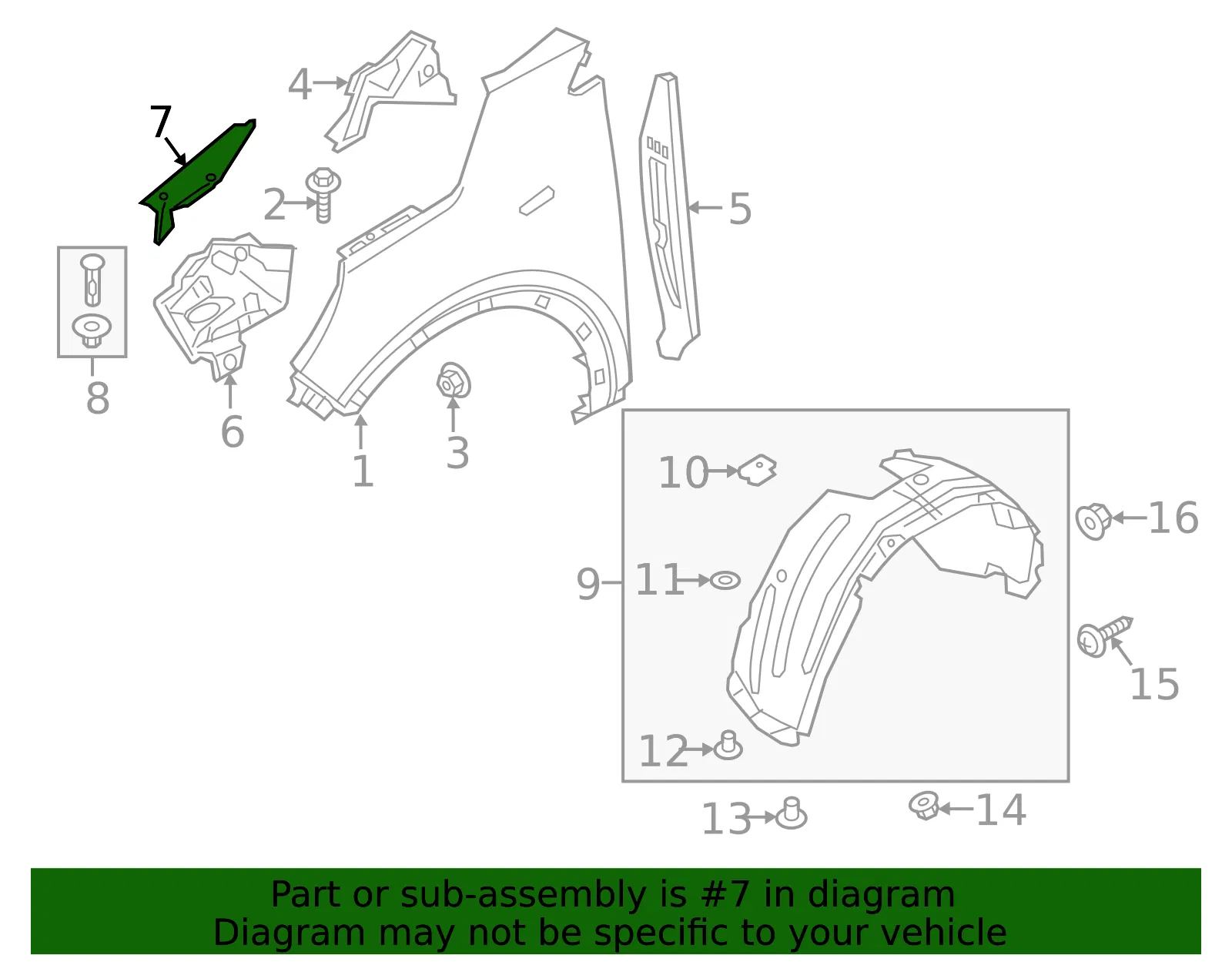 Trim Cover - Kia (84159-C5000) - view 2