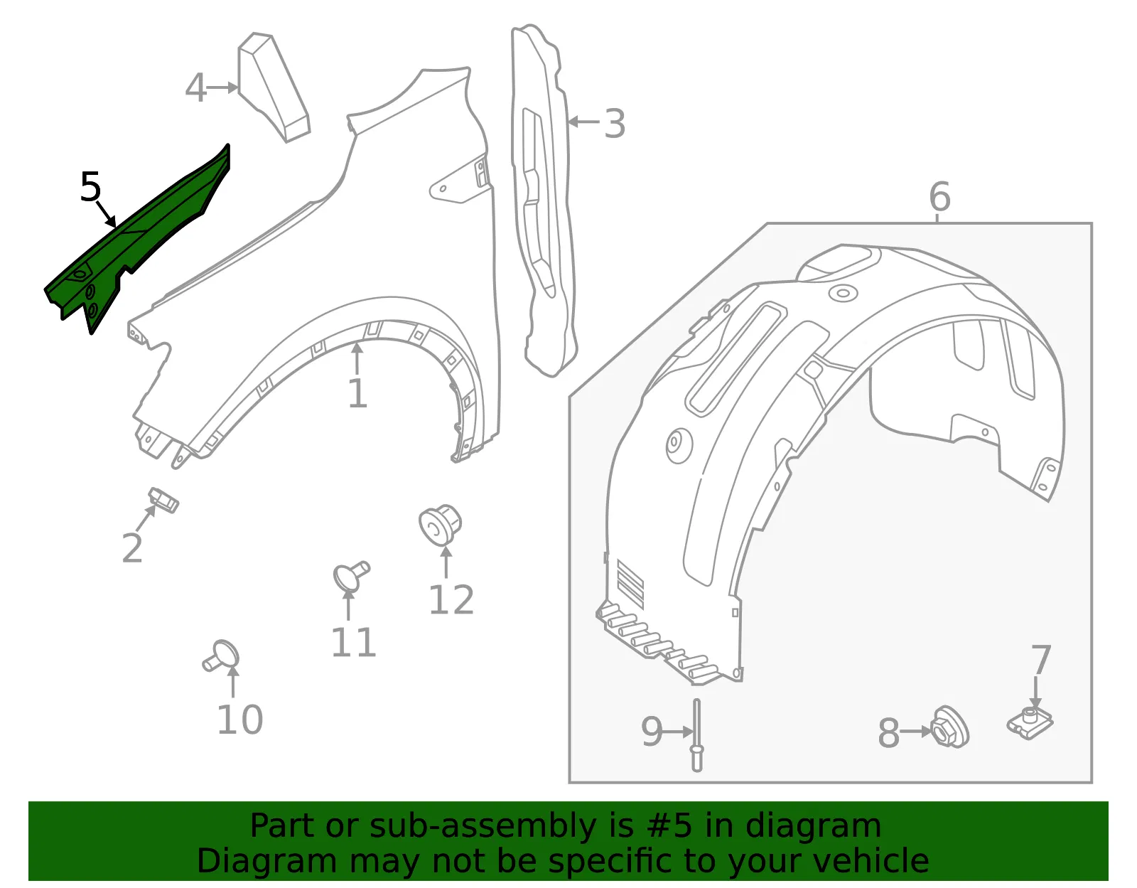 Trim Cover - Kia (84159-R5000) - view 2
