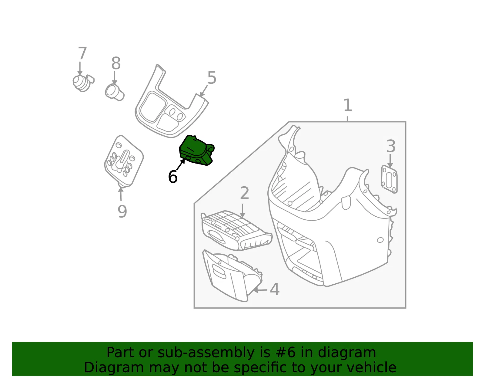 Ashtray - Kia (84330-4D010XBW) - view 2
