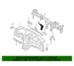 Knee Bolster Bracket - Kia (84450-3F110) - view 4