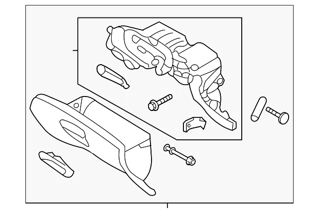 Glove Box Assembly - Kia (84500-4D040CS)