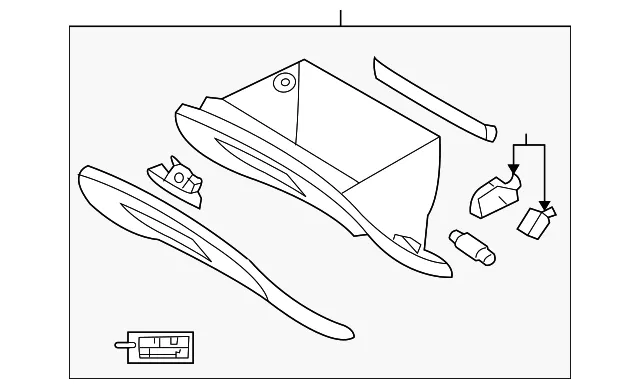 Glove Box Assembly - Kia (84501-1F023WKDS)