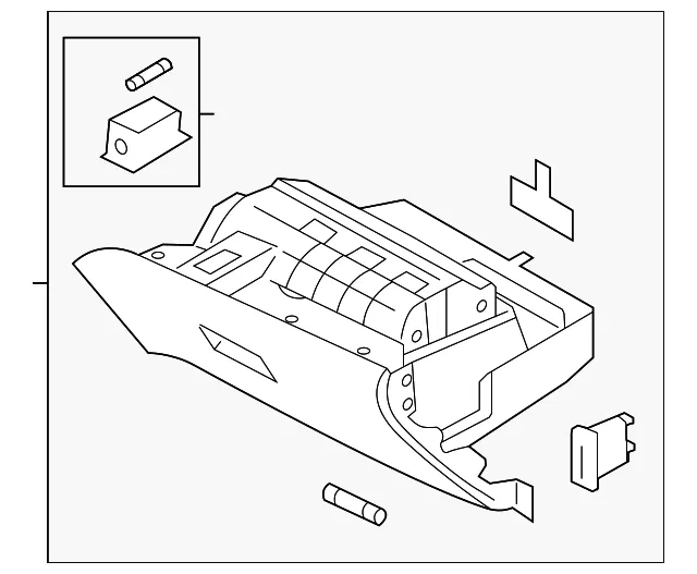 Glove Box Assembly - Kia (84510-1W500HU)