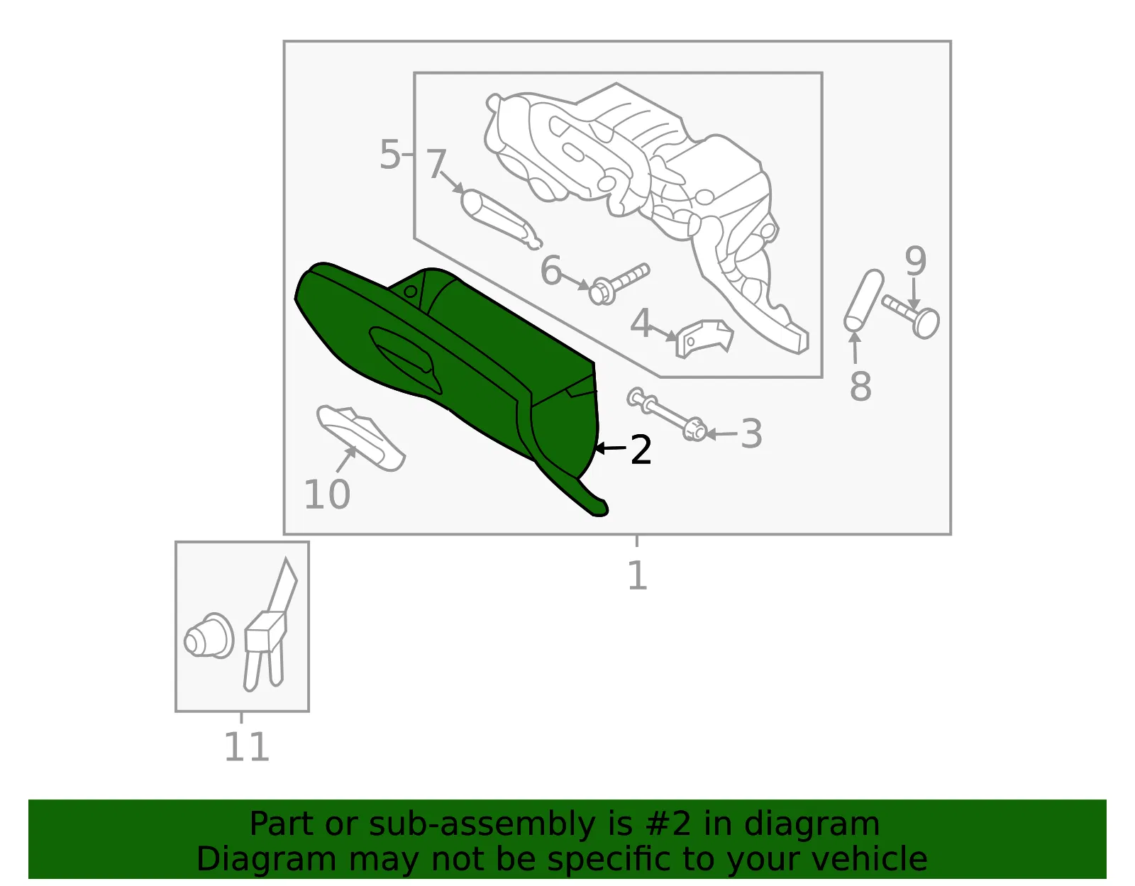 Glove Box - Kia (84510-4D050KSDS) - view 2