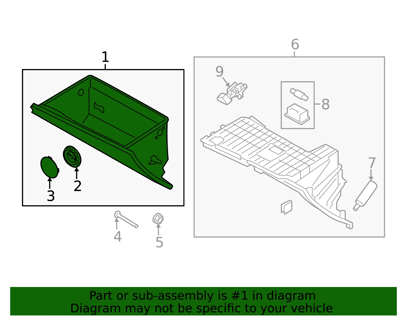 Glove Box - Kia (84510-B0010BGG) - view 2