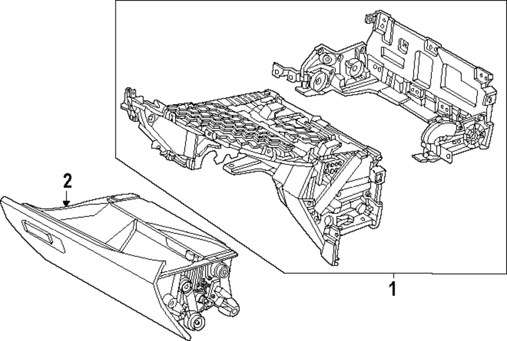 Glove Box - Kia (84510-DO100DFS)