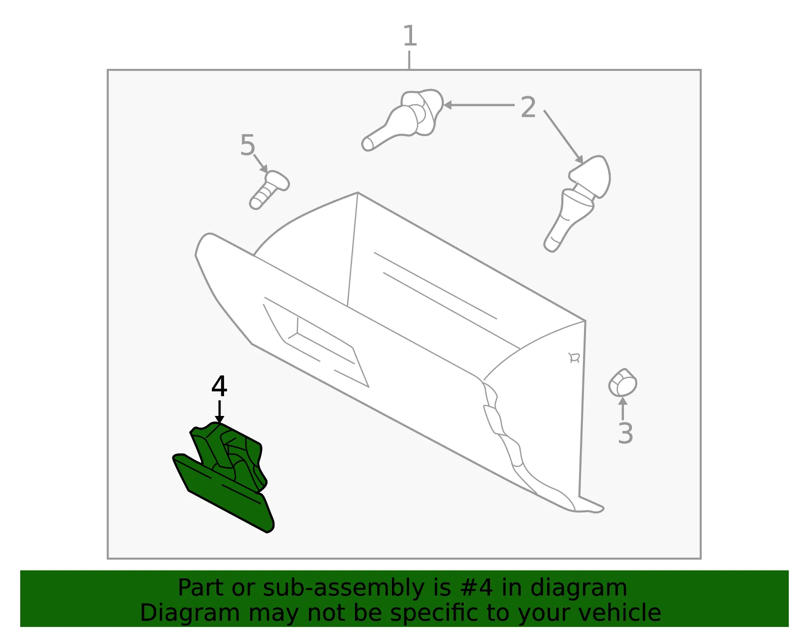 Glove Box Assembly - Kia (84510-FD20008) - view 2