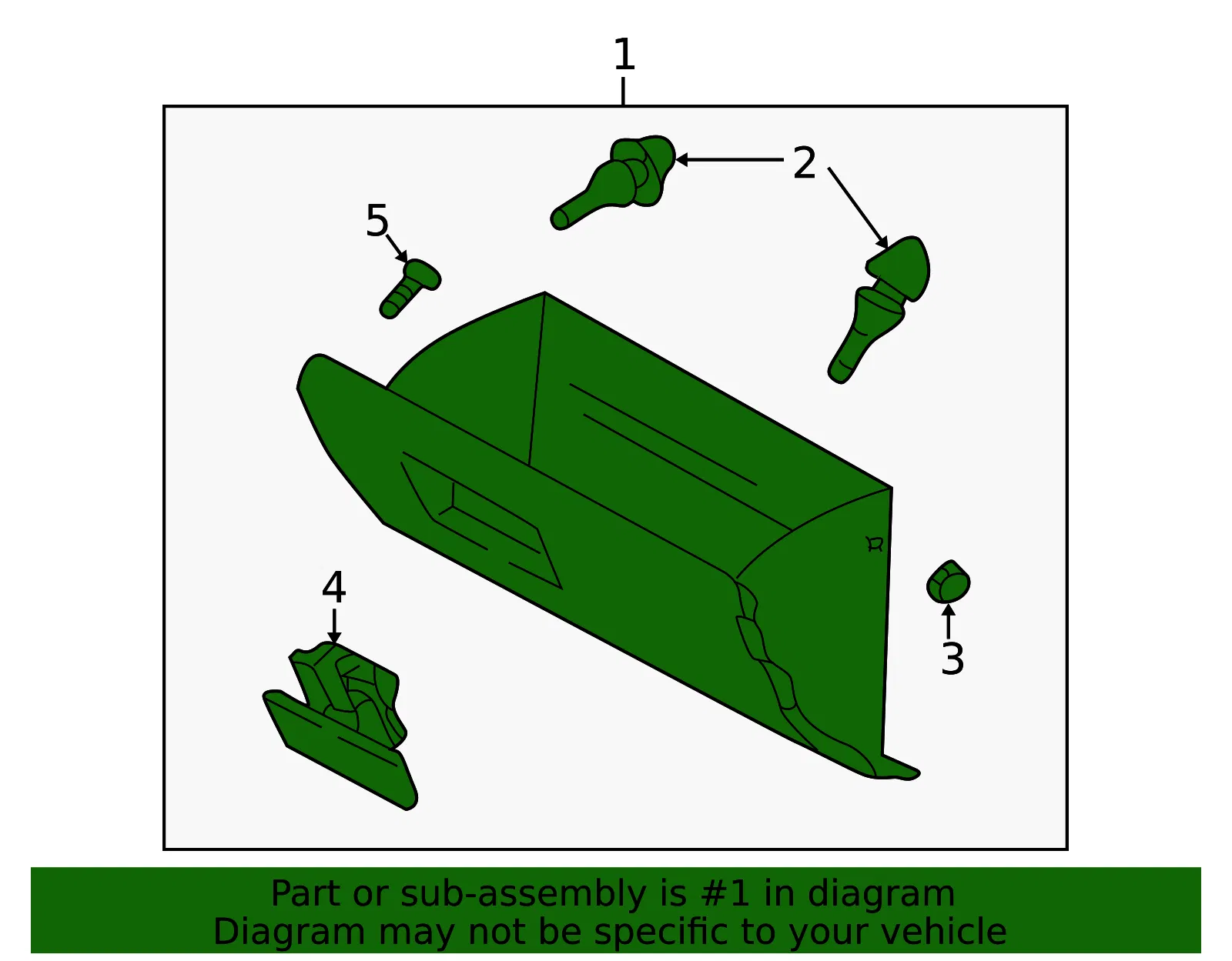Glove Box Assembly - Kia (84510-FD200BT) - view 2