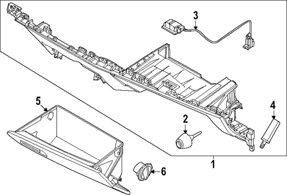 Glove Box - Kia (84510-GG000RBQ)