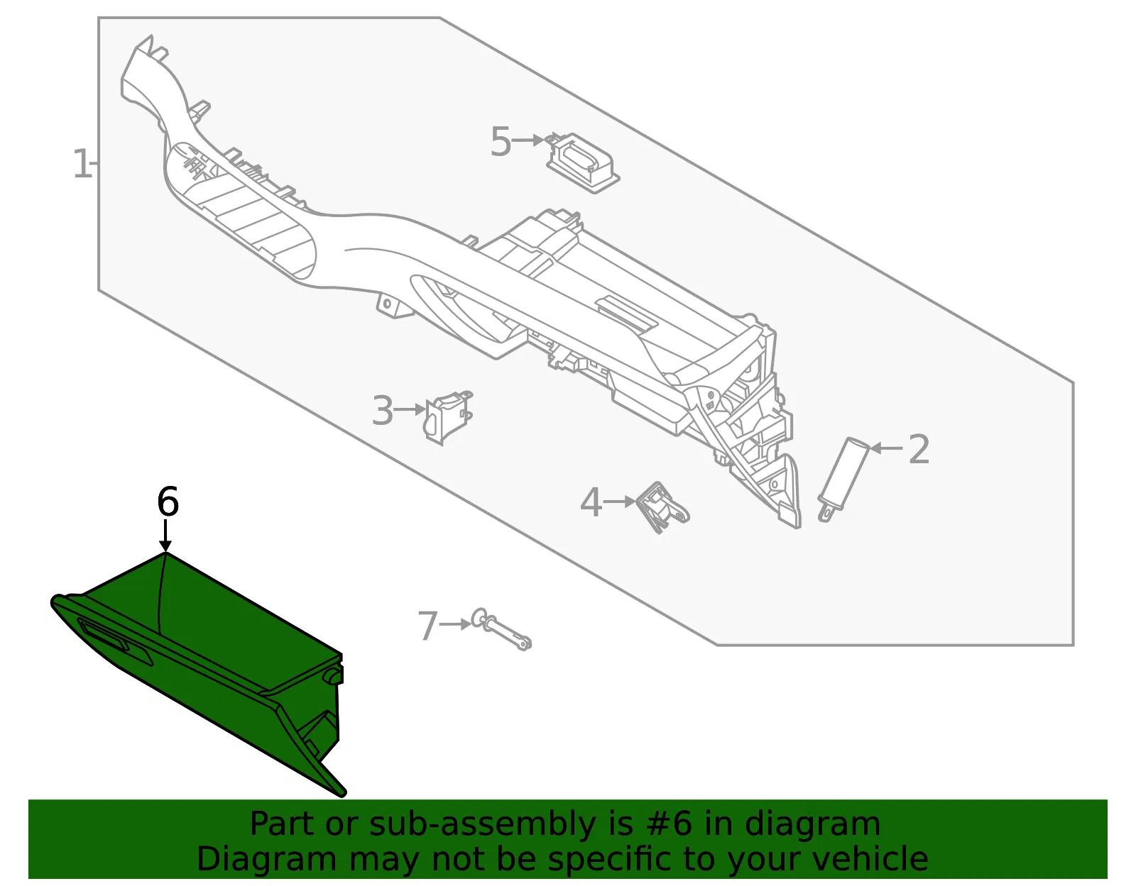 Glove Box - Kia (84510-K0200GDM) - view 2