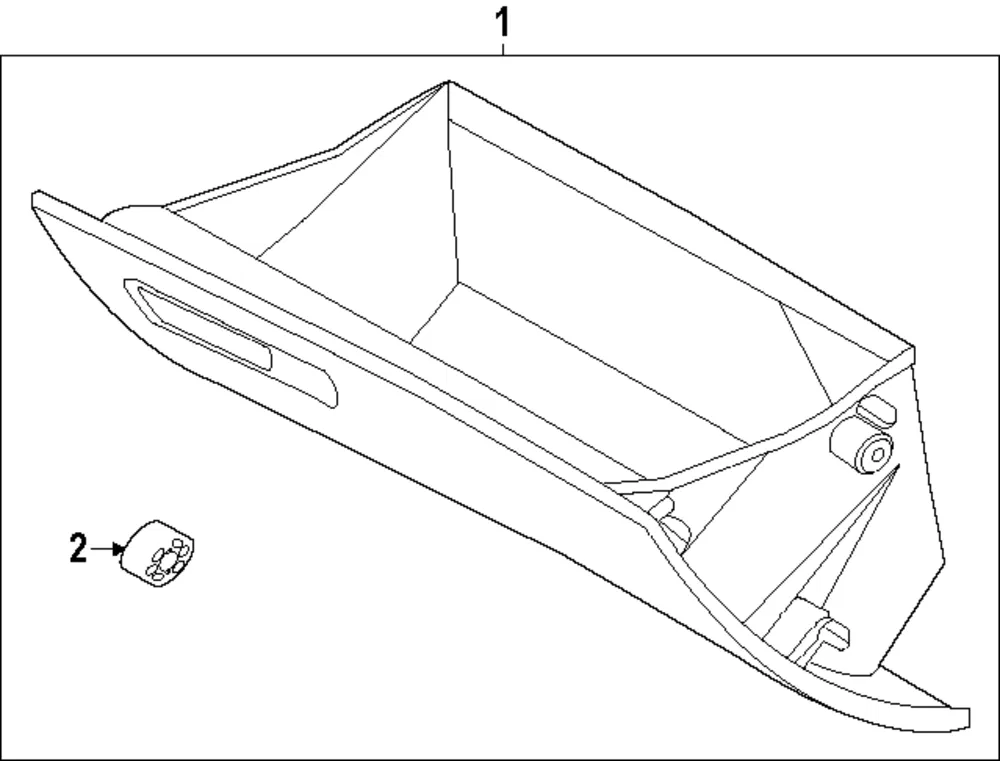 Glove Box Assembly - Kia (84510-L2300WK)