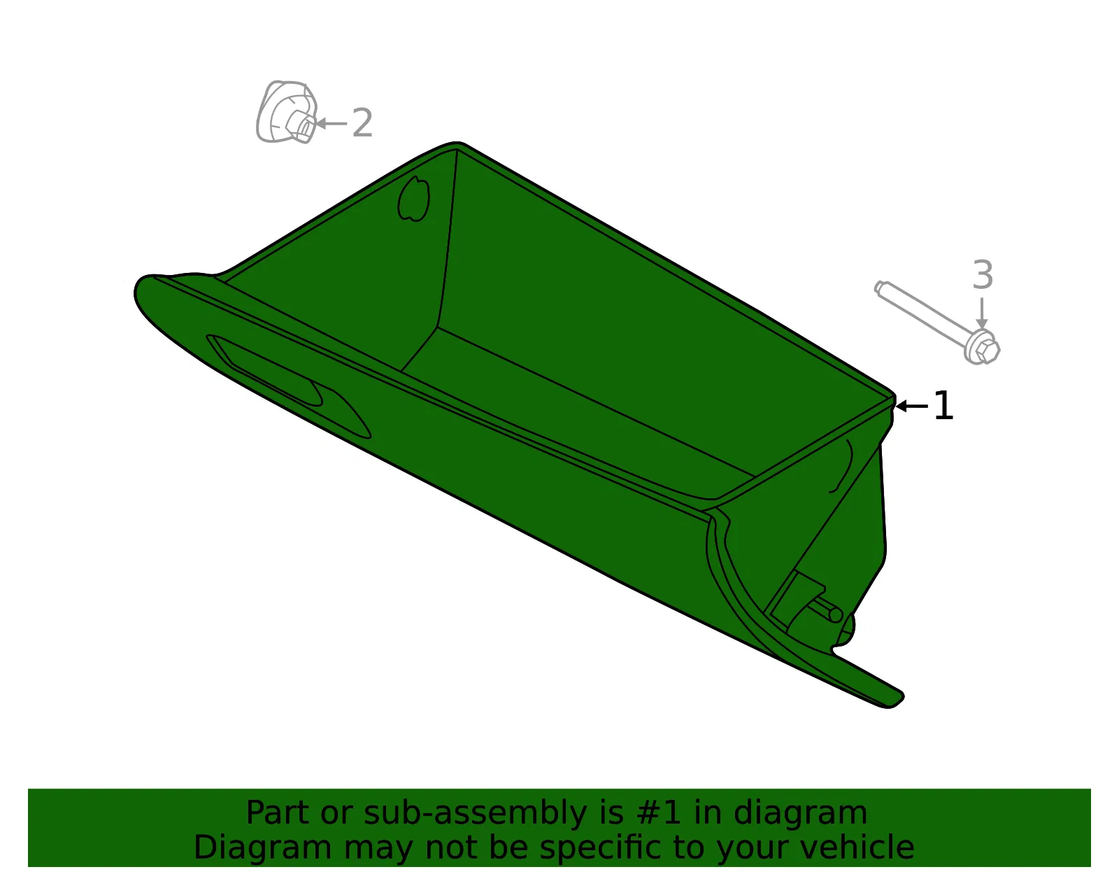 Glove Box - Kia (84510-M7010WK) - view 2