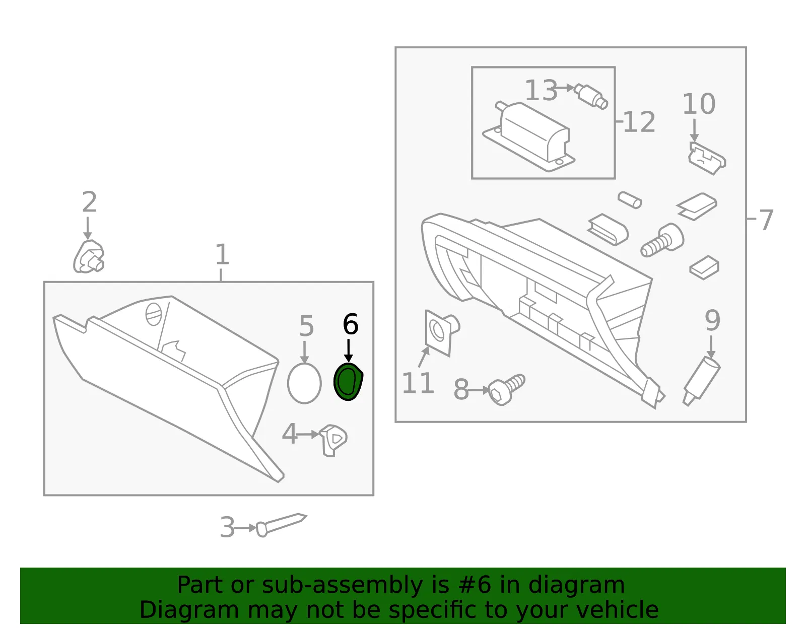 Glove Box Pad - Kia (84517-4C000) - view 2