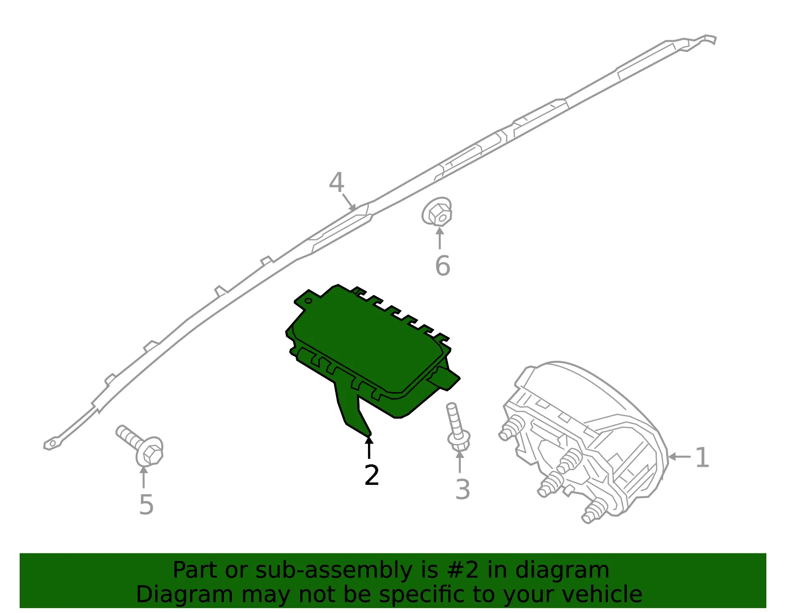 Passenger Air Bag - Kia (84530-C6500) - view 2