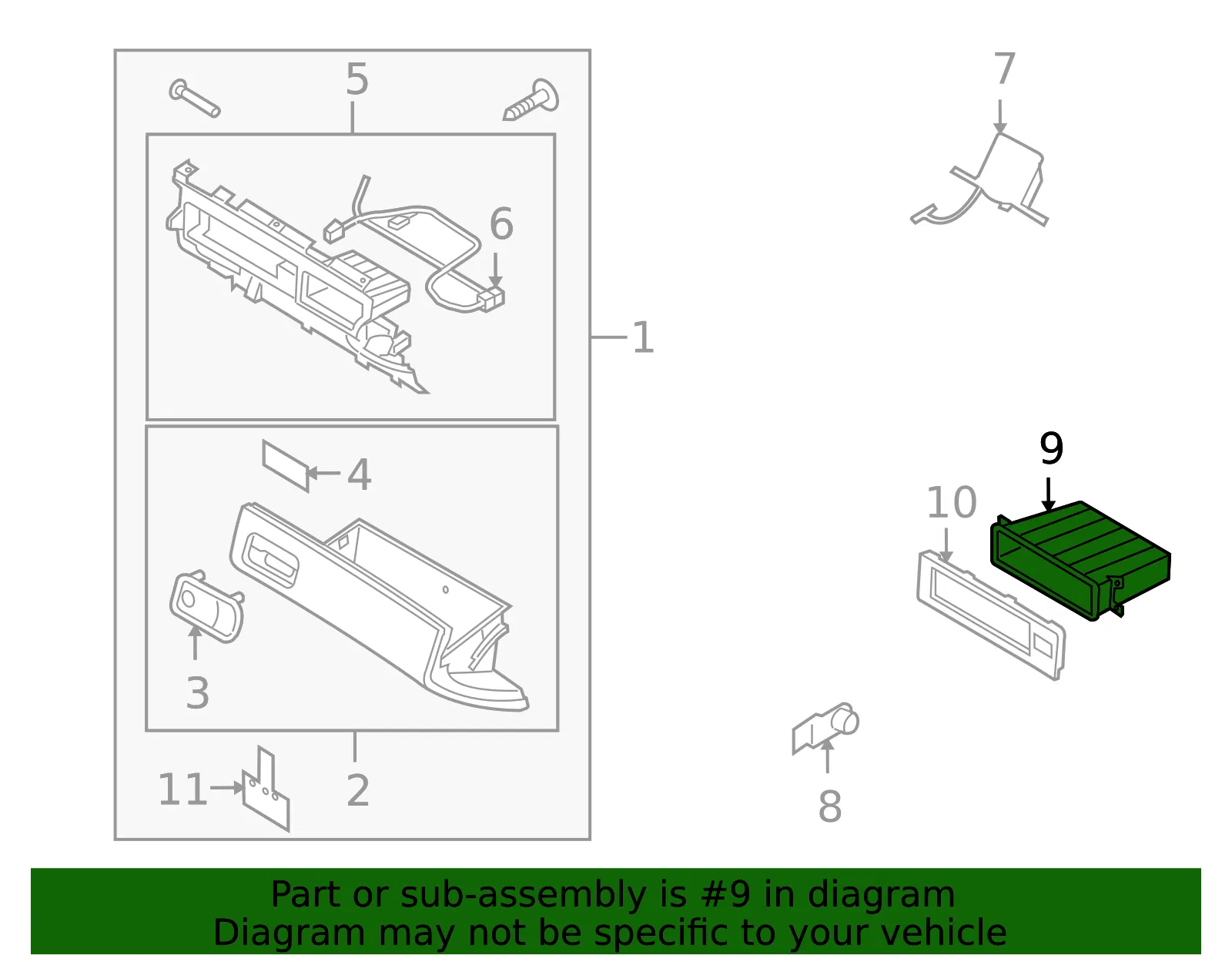 Tray - Kia (84535-3F000) - view 2