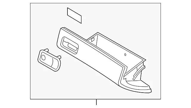 Glove Box Assembly - Kia (84540-3F00126DS)