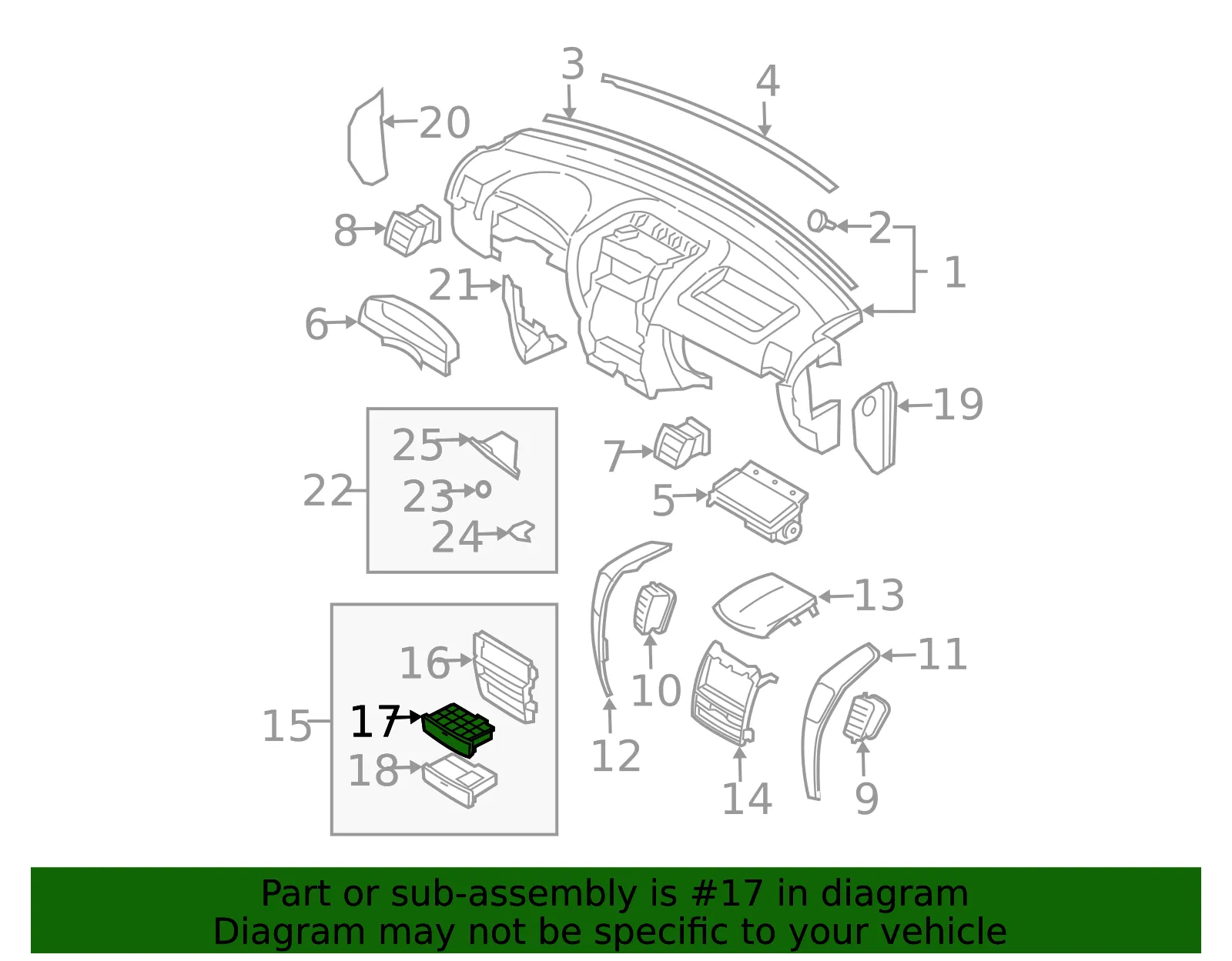 Storage Tray - Kia (84570-3E5008W) - view 2