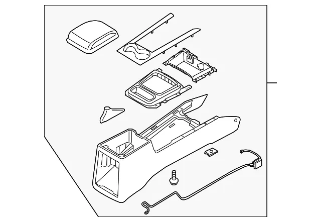 Console Assembly - Kia (84610-3E545FC)