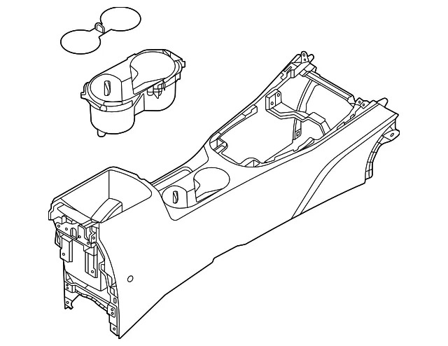 Console Body - Kia (84610-K0010CSR)