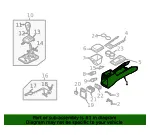 Console - Kia (84611-3E000GW) - view 4