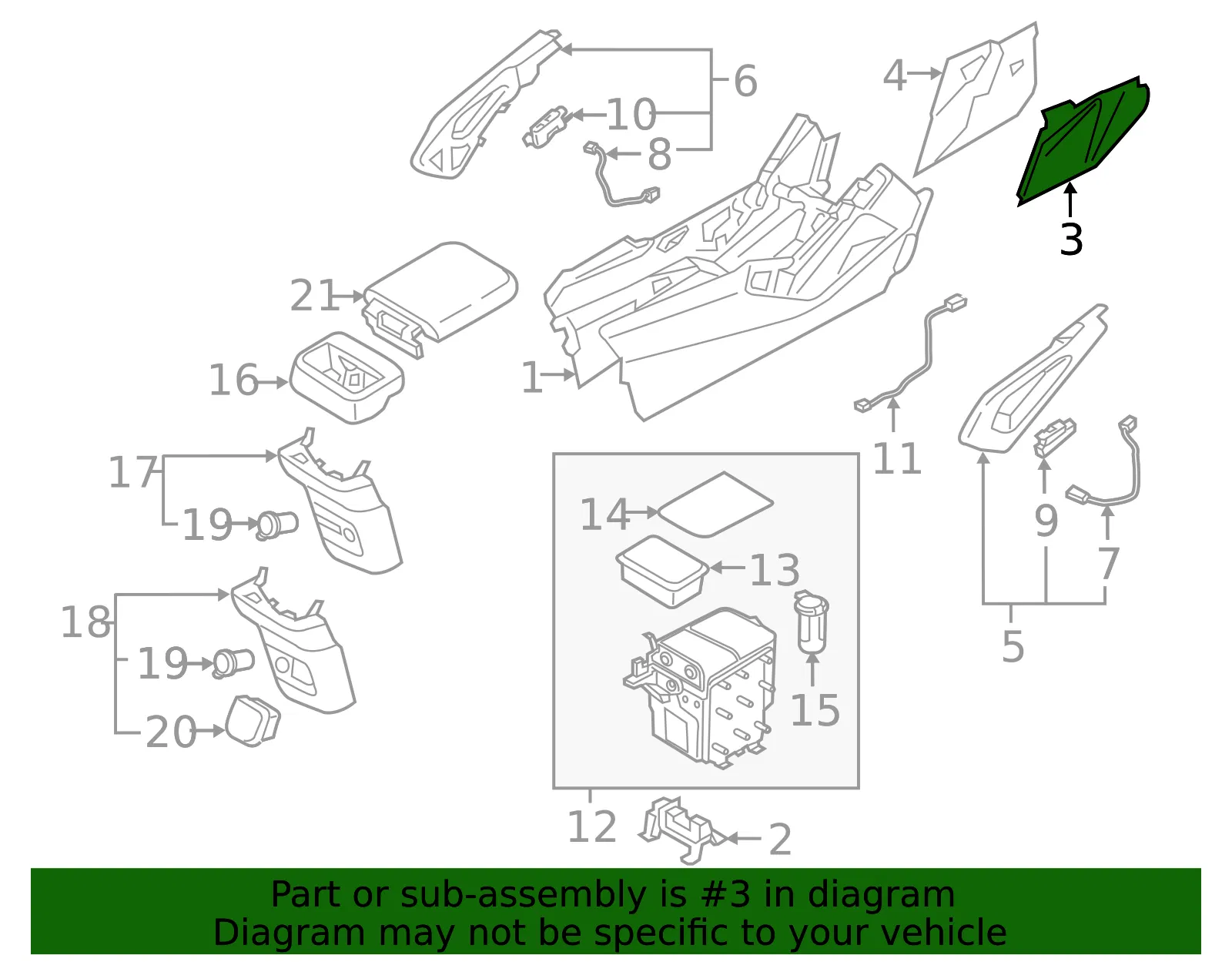 Front Trim - Kia (84615-S9000LBR) - view 2