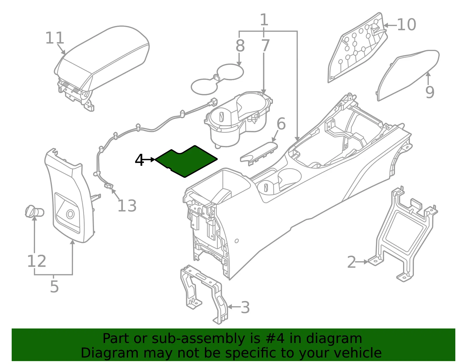 Mat - Kia (84616-K0010) - view 3