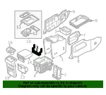 Console Panel Rear Bracket - Kia (84618-A9000BND) - view 4