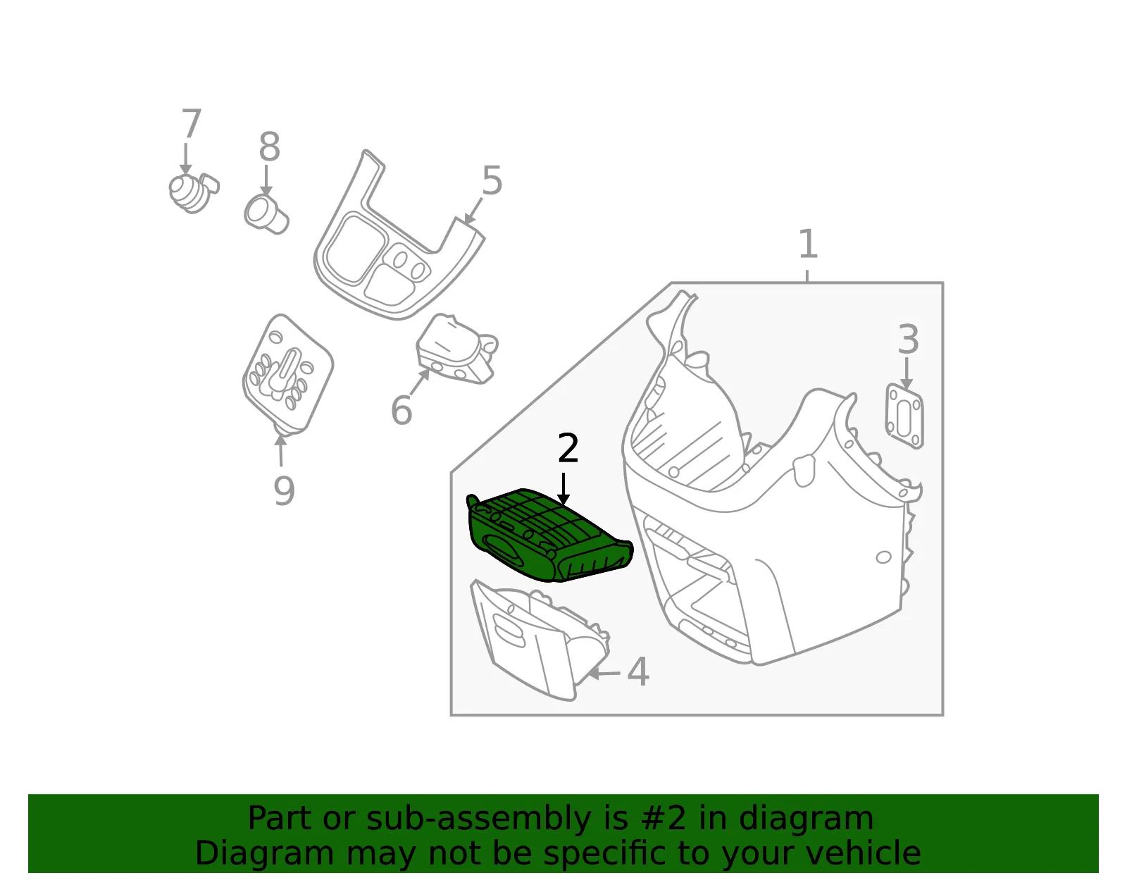 Cup Holder - Kia (84620-4D000CS) - view 2