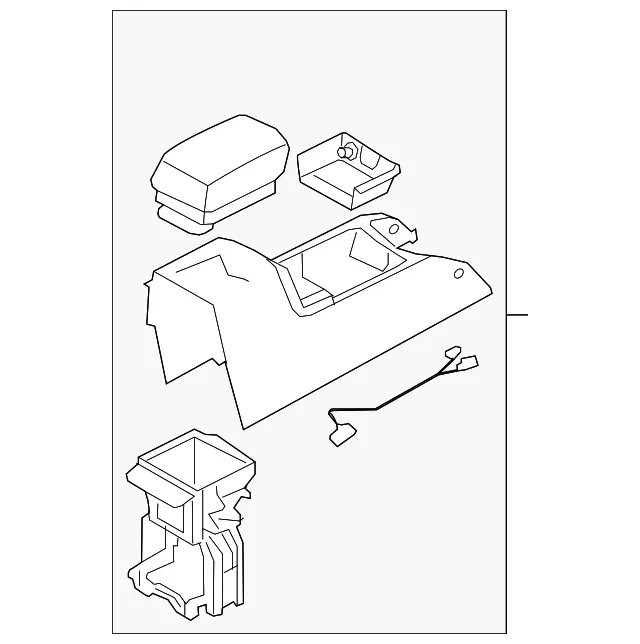 Center Console - Kia (84621-1D0005T)