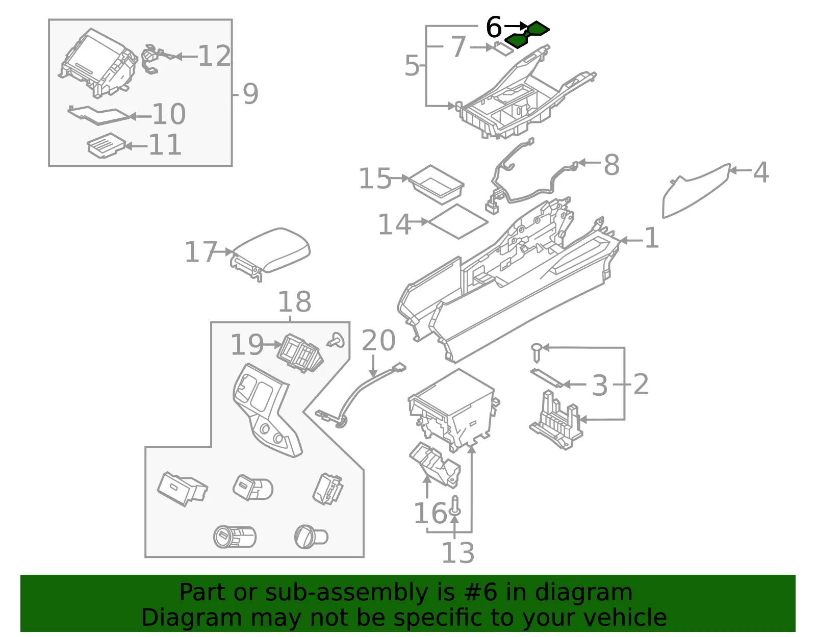 Mat Cup Holder - Kia (84623-R5000) - view 2