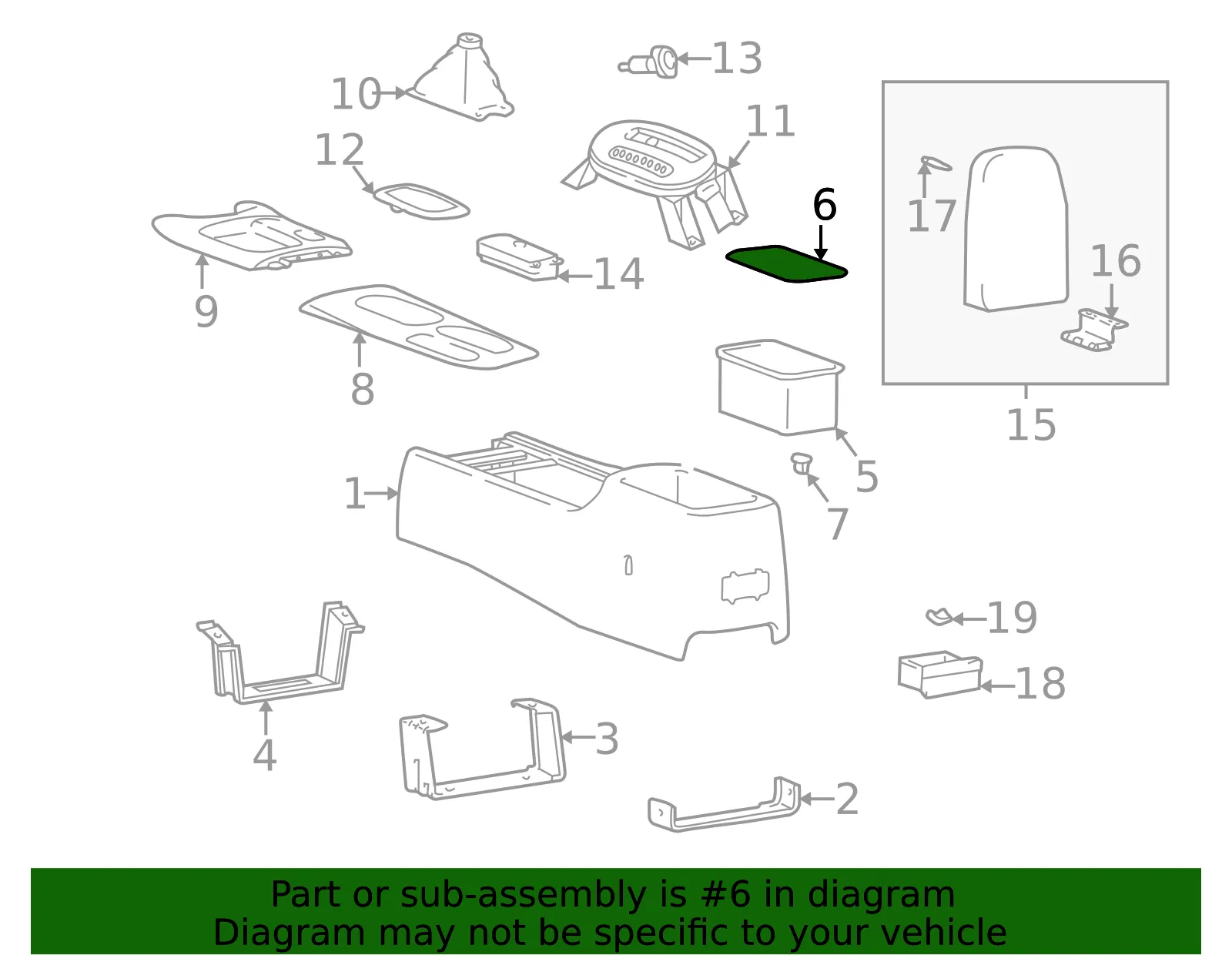 Mat - Kia (84625-3C010) - view 2