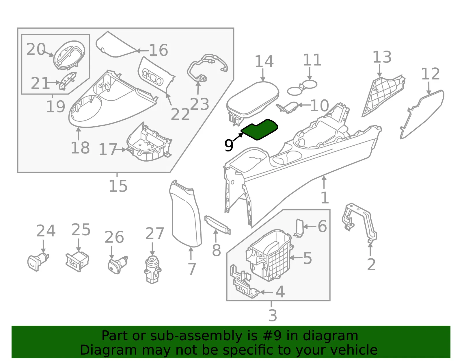 Mat - Kia (84627-B2100) - view 2