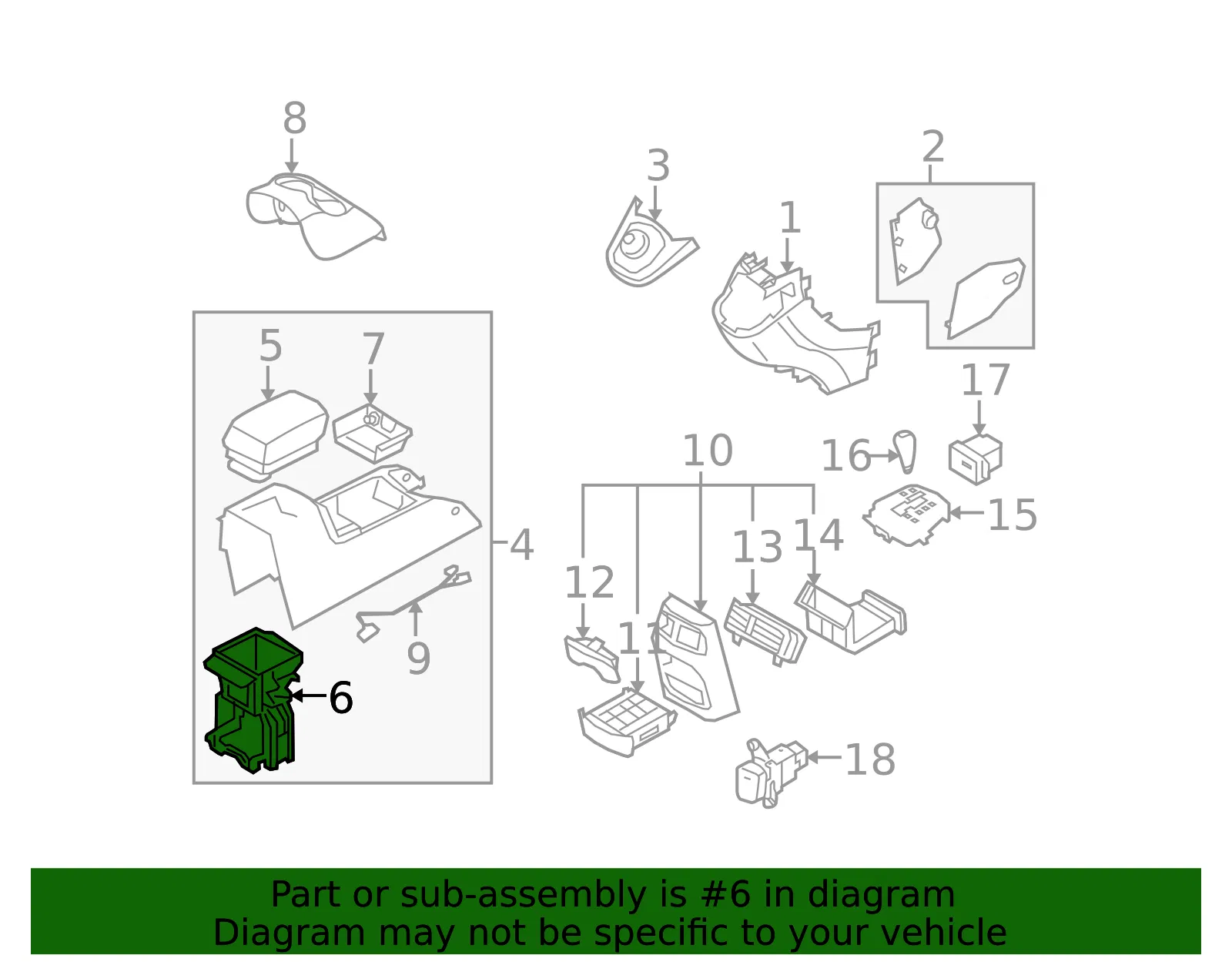 Compartment - Kia (84630-1D000RU) - view 2