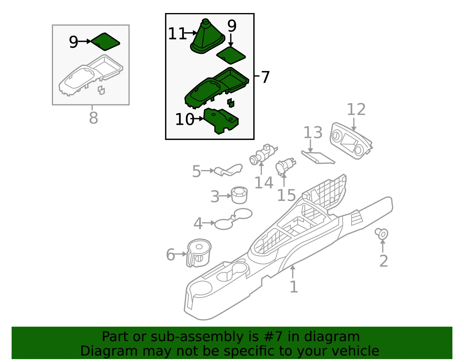 Trim Panel - Kia (84630-1G1005Z) - view 2