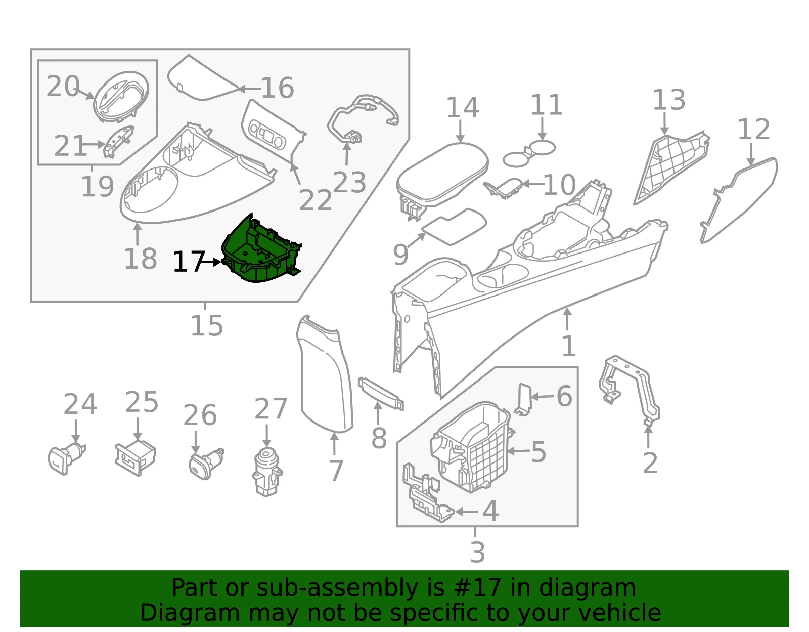 Tray - Kia (84630-B2000CA) - view 2