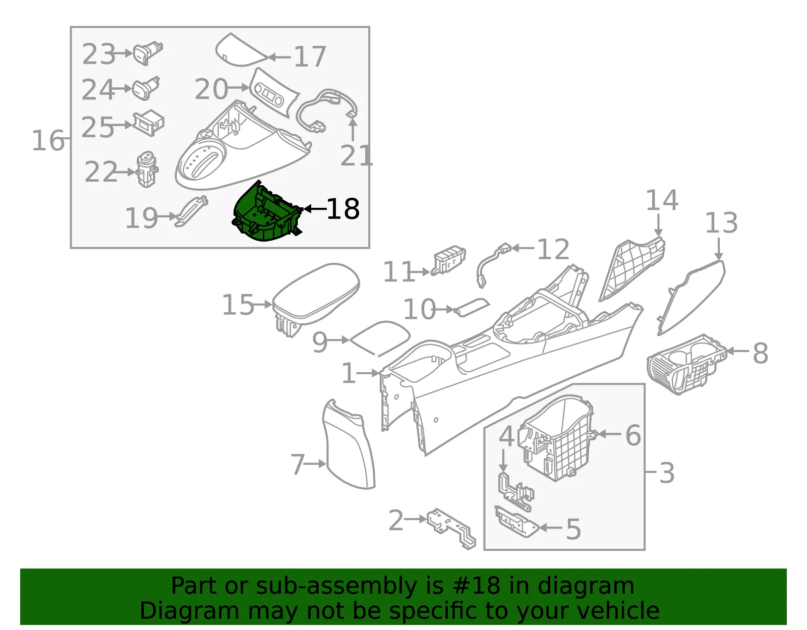 Tray - Kia (84630-E4000GA6) - view 2