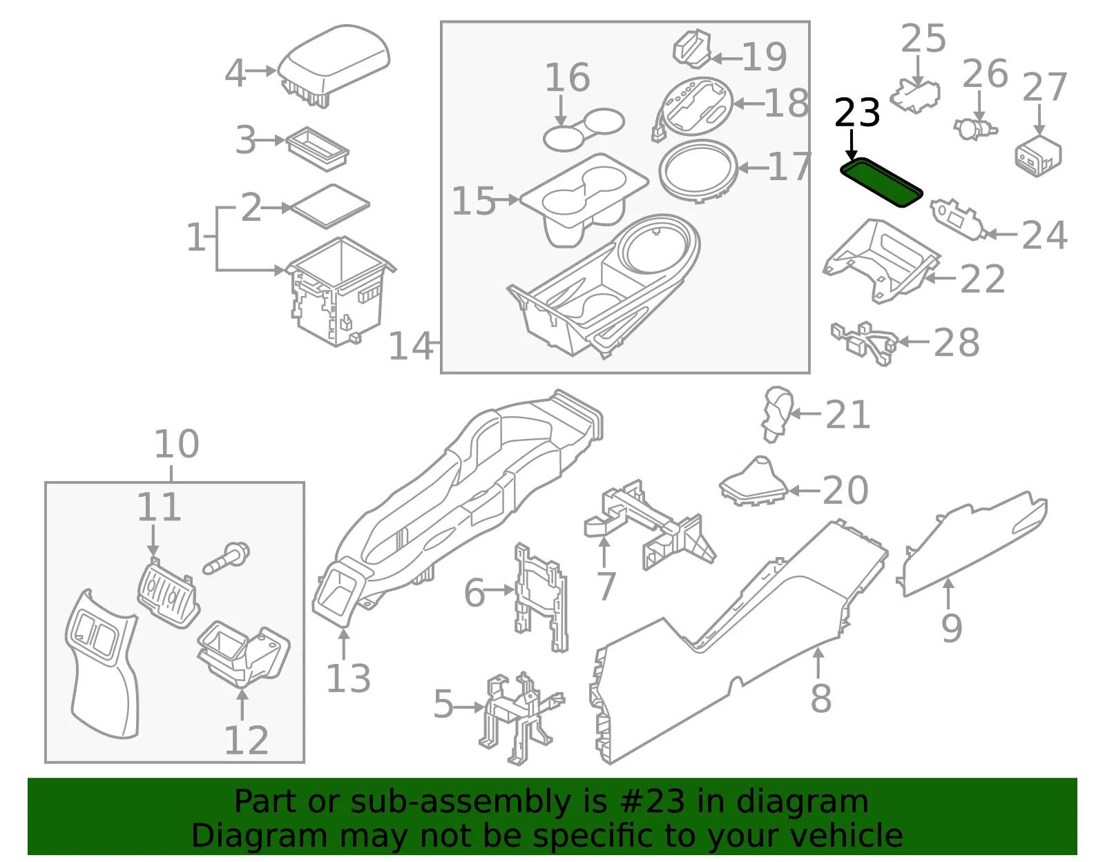 Tray Mat - Kia (84631-3W010) - view 2