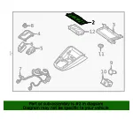 Upper Console Mat - Kia (84631-K0000) - view 4