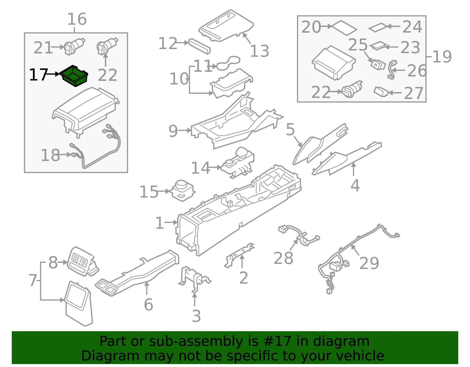 Tray - Kia (84634-J6000) - view 2