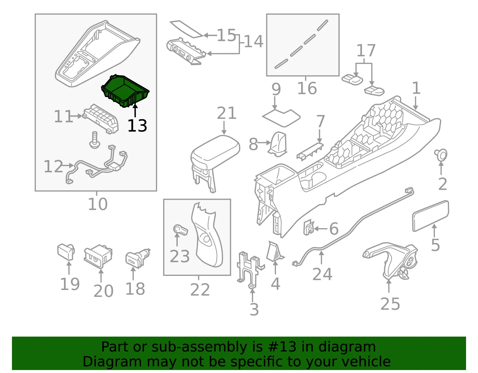 Tray - Kia (84635-H9000WK) - view 2