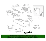 Console Front Bracket - Kia (84637-3C000) - view 4