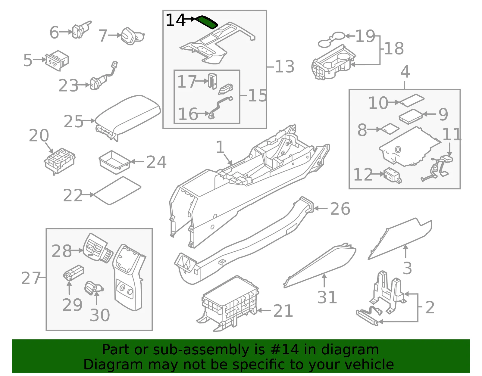 Upper Cover Mat - Kia (84637-F6000) - view 2