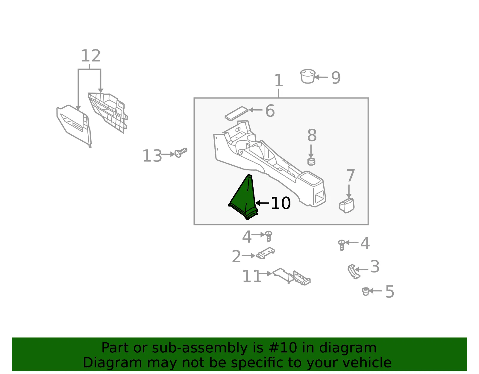 Shift Boot - Kia (84640-FD000BT) - view 2