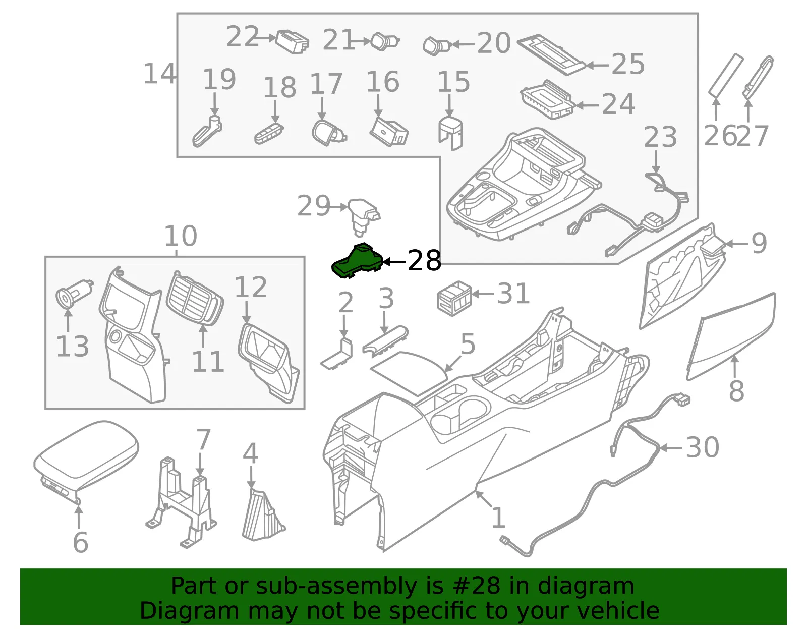 Shift Boot - Kia (84645-Q5100EF3) - view 2