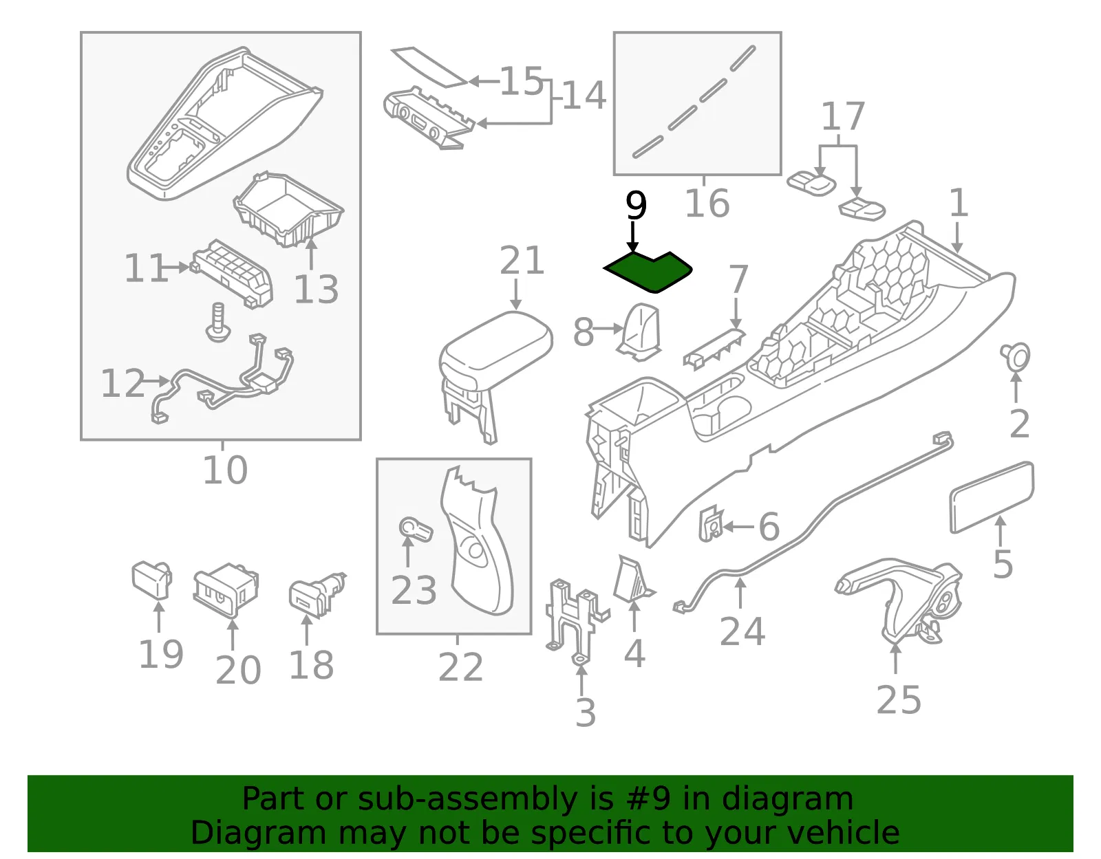Mat - Kia (84646-H9000) - view 2