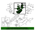Upper Console - Kia (84650-3WBB0GA9) - view 4